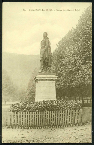 Vue de la statue du général Pajol