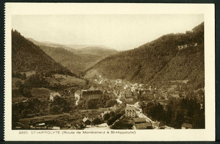 La route de Montbéliard à Saint-Hippolyte