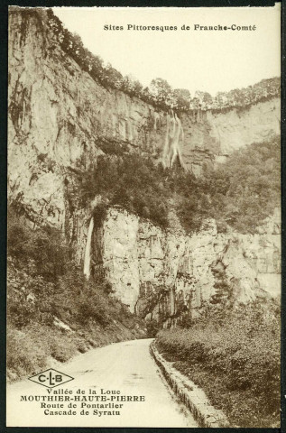 Route de Pontarlier, cascade du Syratu