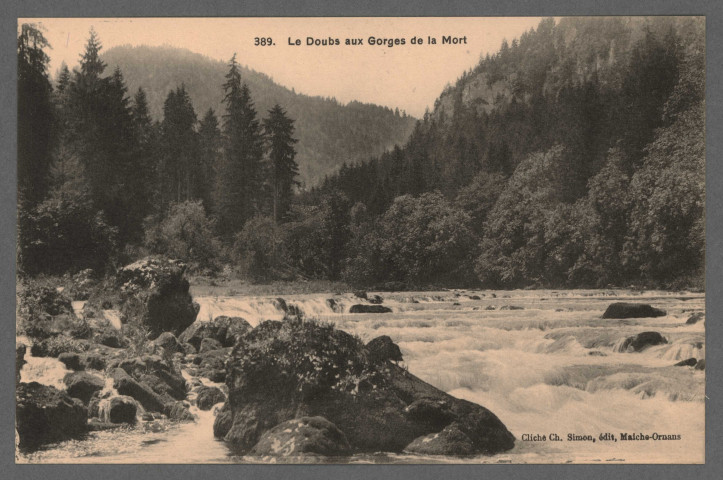 Le Doubs aux Gorges de la Mort