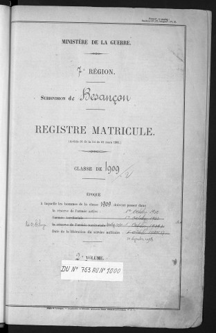 Volume 2, nos 763 à 1000