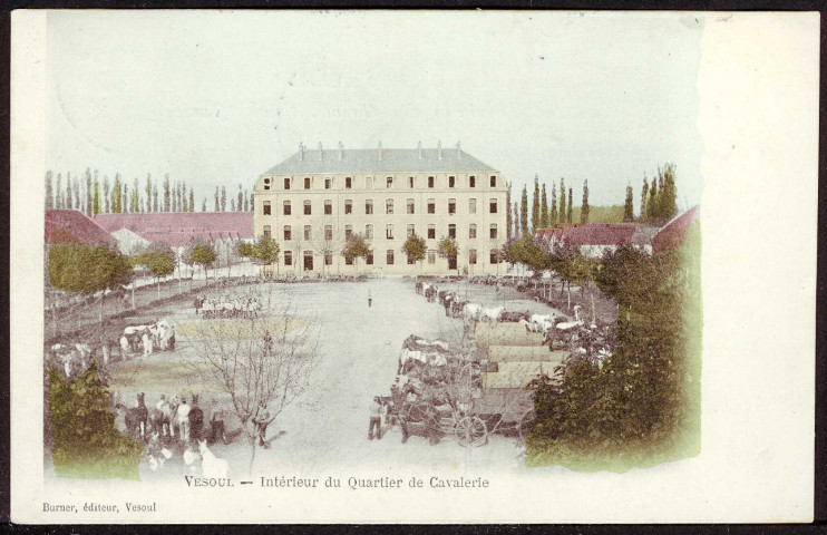 Intérieur du quartier de cavalerie
