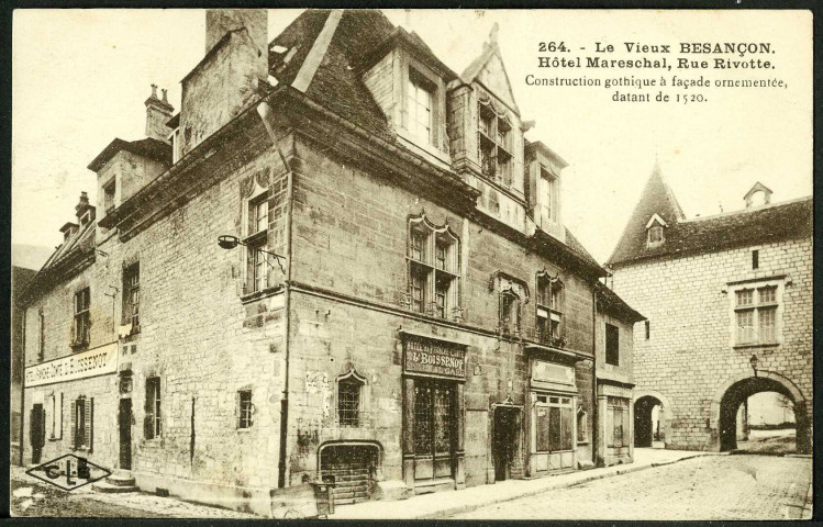 Hôtel Mareschal, rue Rivotte