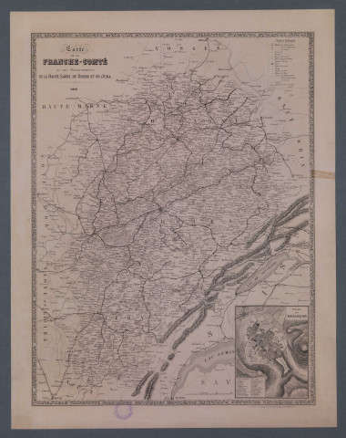 Carte de la Franche-Comté