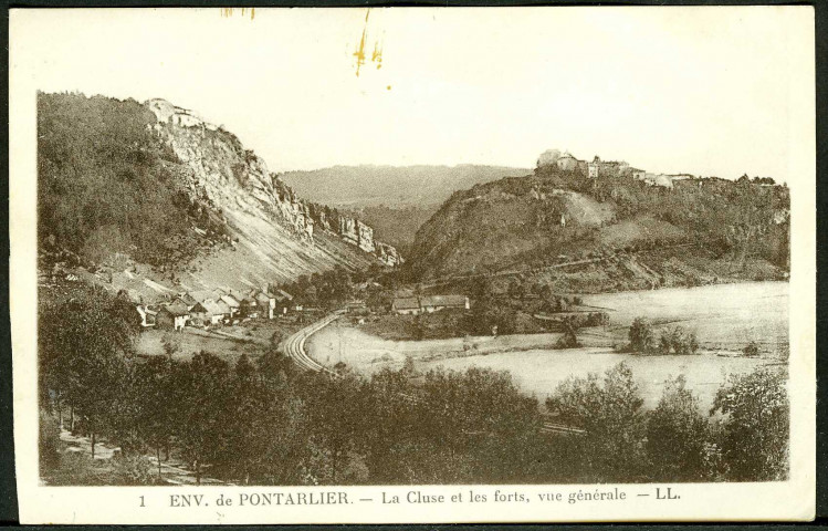La cluse et les forts, vue générale