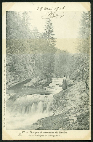 Gorges et cascades du Doubs entre Rochejean et Labergement