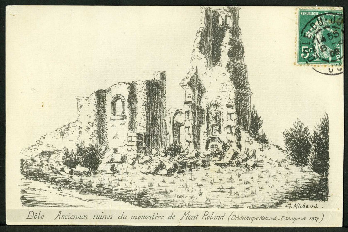 Anciennes ruines du monastère du Mont-Roland