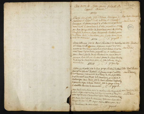 B 1773-1793 (protestants)
