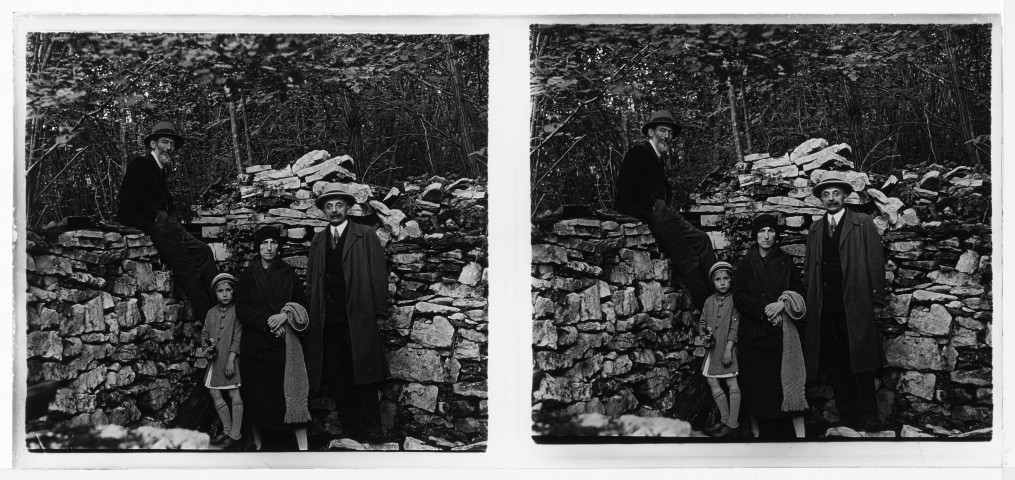 Groupe : oncle Albert, oncle Maurice, Mamy Geo et Marguerite