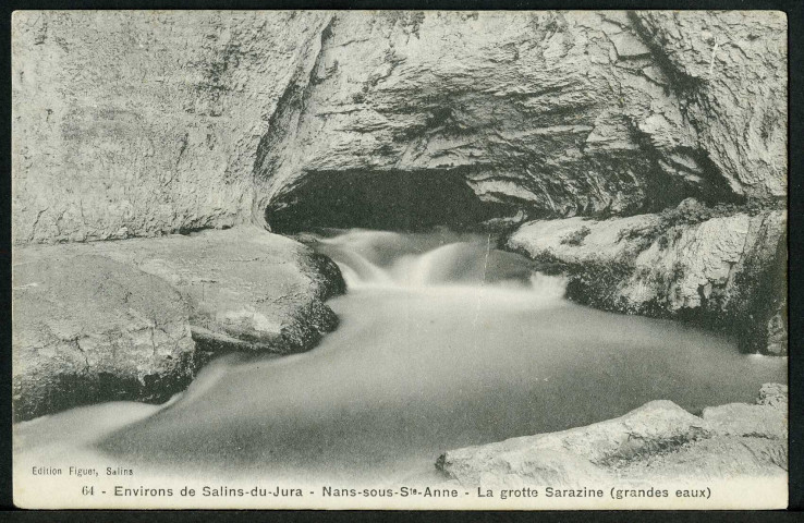 La grotte Sarrazine, grande eaux