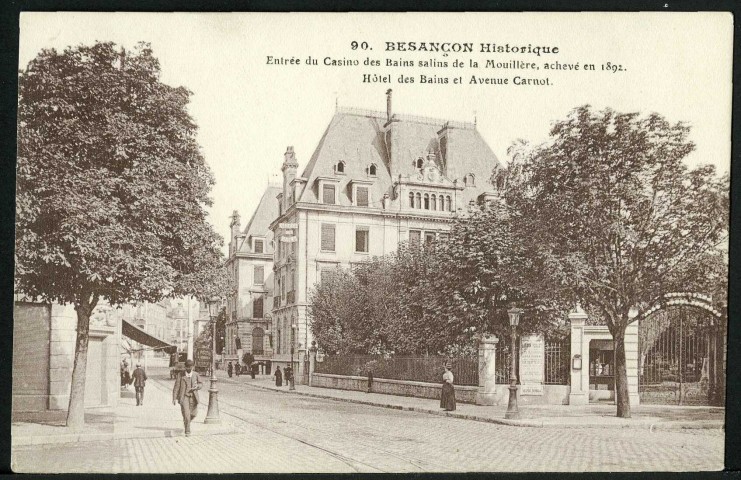 Entrée du casino des bains salins de la Mouillère