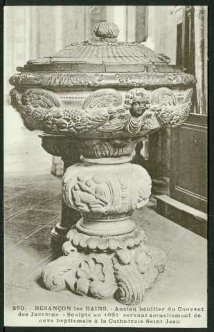 Ancien bénitier du couvent des Jacobins