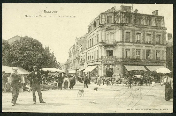 Marché à faubourg de Montbéliard