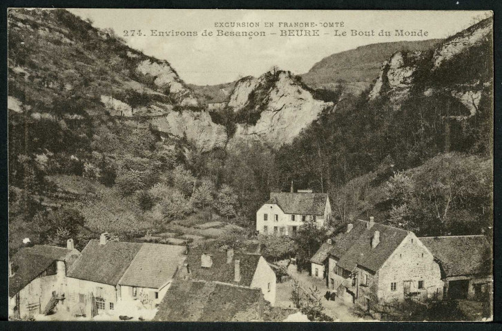 Environs de Besançon. Beure. Cascade du Bout-du-Monde