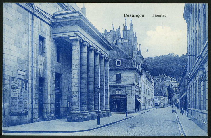 Vue du théâtre municipal, rue Mégevand