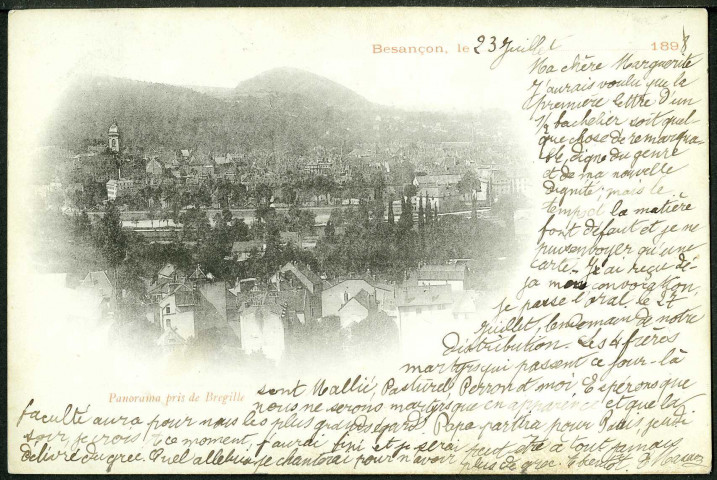 Vue générale prise de Bregille