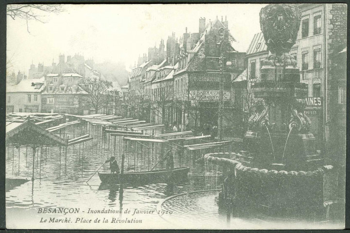 Place de la Révolution, inondations 1910