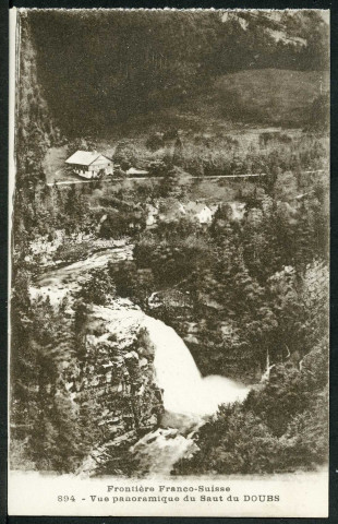 Vue panoramique du Saut du Doubs