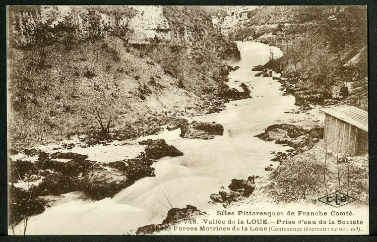 Prise d'eau de la société des forces motrices de la Loue