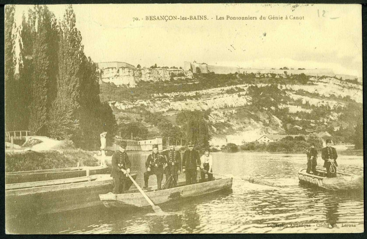 Manoeuvres du génie sur le Doubs