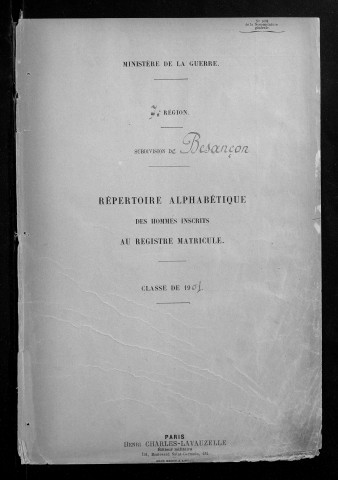 Table alphabétique