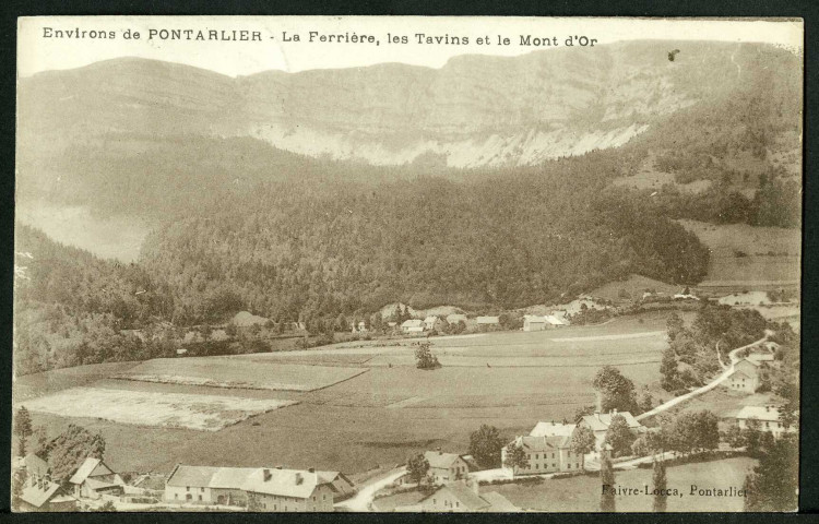 La Ferrière, les Tavins et le mont d'Or