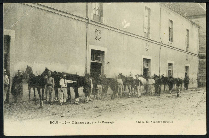 14e chasseurs, le pansage
