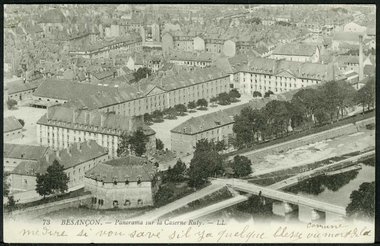 Panorama sur la caserne Ruty