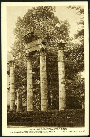 Vue du square archéologique Castan