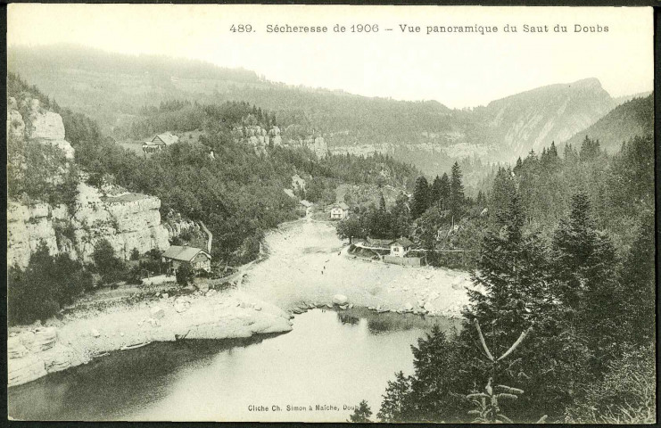 Sécheresse de 1910, le Saut du Doubs