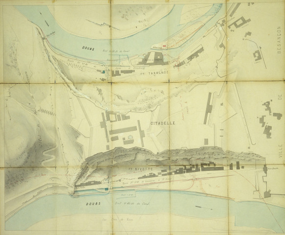 Plans de deux tracés projetés