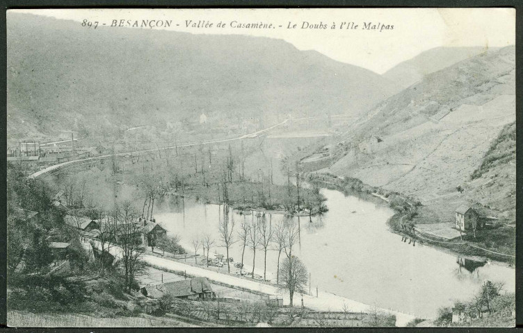 Le Doubs à l'île Malpas