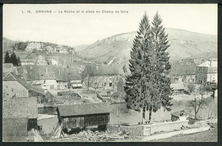 La roche et la place du champ de foire