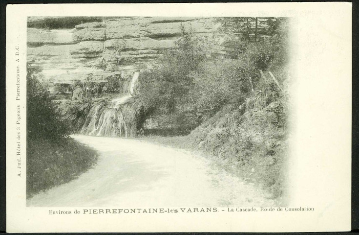 La cascade et la route de Consolation