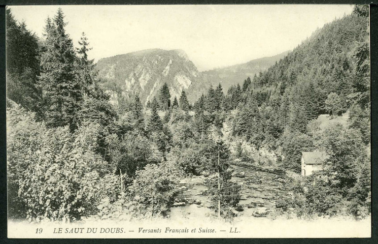 Le saut du Doubs, versants français et suisse