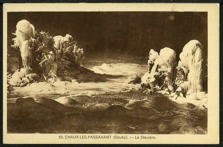 Intérieur de la glacière