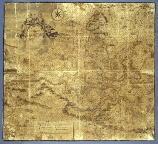 Carte géographique de la principauté de Montbéliard, des seigneuries et terres qui en dépendent, appartenant à la sérénissime Maison de Würtenberg