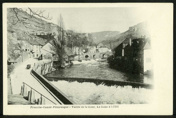 Cascade et vieux pont sur la Loue
