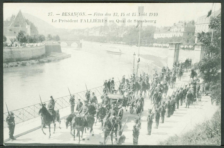 Le président Fallière au quai de Strasbourg