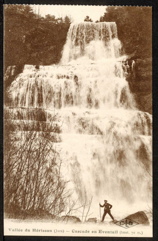 Vallée du Hérisson (Jura). Cascade en Eventail
