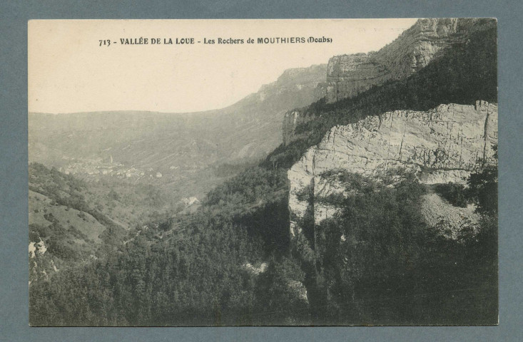 Vallée de la Loue. Les rochers de Mouthiers