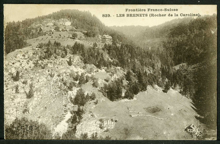 Les Brenêts, rocher de la Caroline
