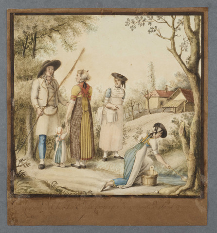 Costume des habitants de la campagne des environs de Saint-Amour du côté de la Bresse