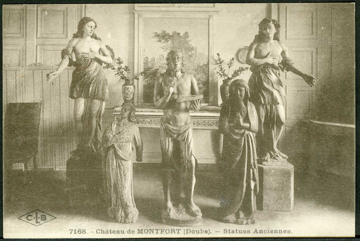 Château de Montfort. Statues anciennes
