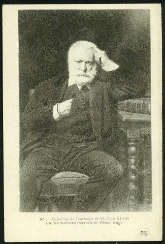 Fête du centenaire de Victor Hugo, un des dernier portrait de Victor Hugo