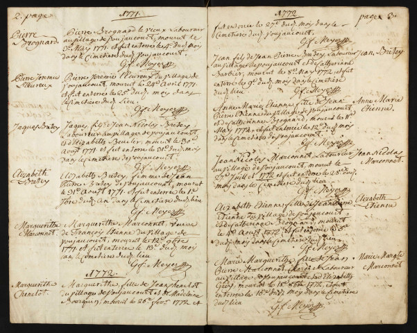 S 1770-1792 (protestants)