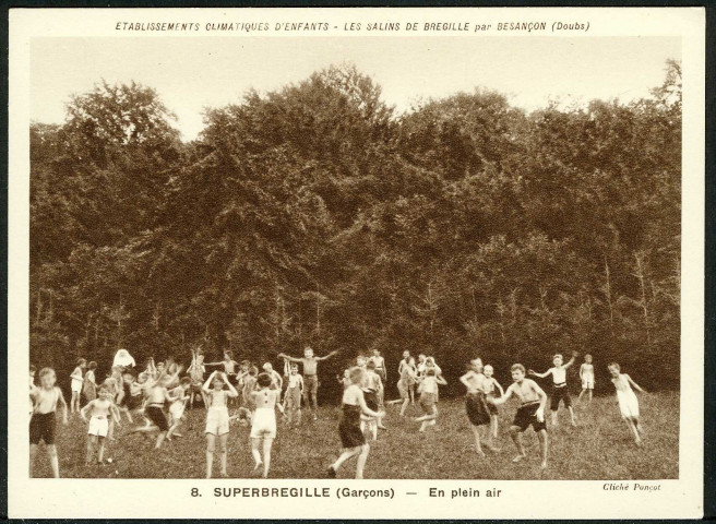 Les salins de Bregille, Superbregille, garçons, en plein air