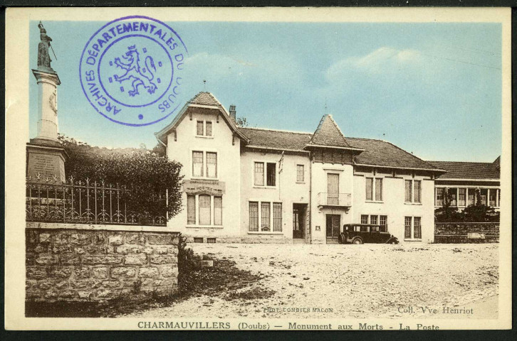 Monument aux morts, la poste