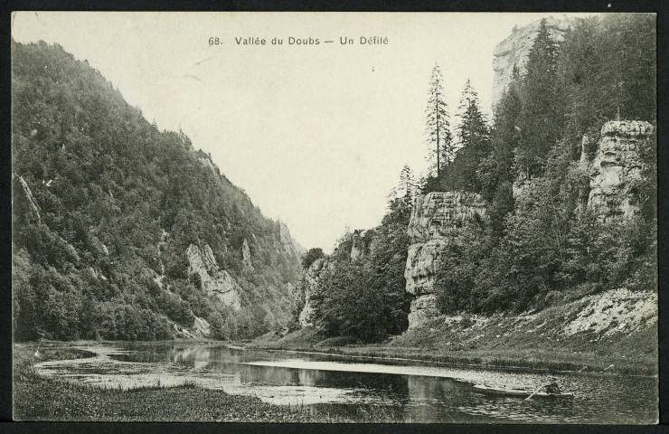 Vallée du Doubs. Un défilé