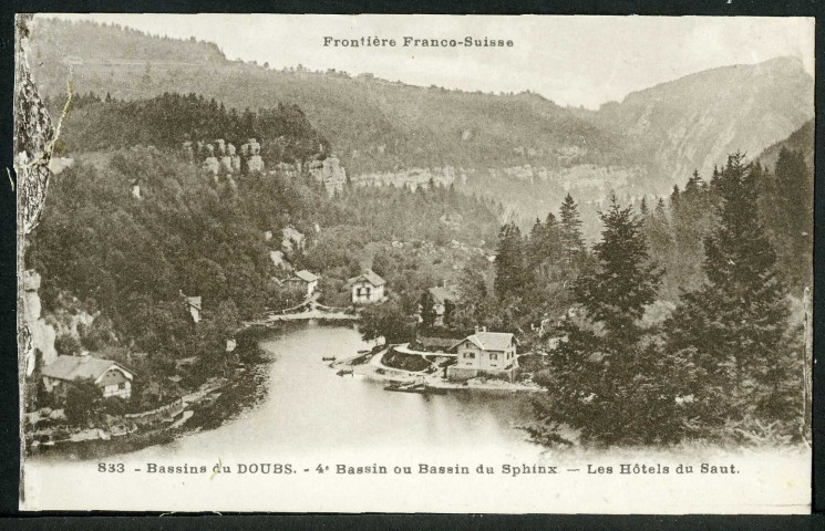 Bassins du Doubs, quatrième bassin ou bassin du sphinx, les hôtels du Saut